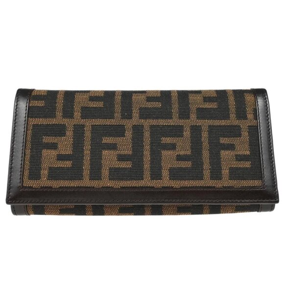 Fendi Brown Zucca Wallet Purse